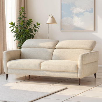 Kiera 3 Seater Sofa, Light Grey