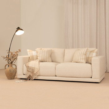 Sorin 3 Seater Sofa, Cream