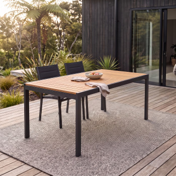 Parilla Outdoor Extension Table - W181/268, Black