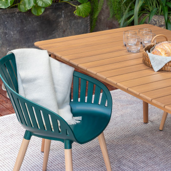 Nassau Outdoor Dining Chair, Dark Green