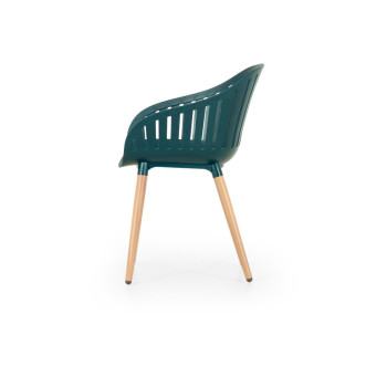 Nassau Outdoor Dining Chair, Dark Green