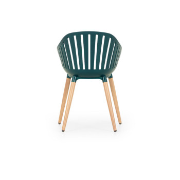 Nassau Outdoor Dining Chair, Dark Green
