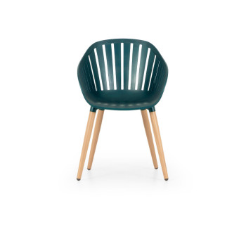 Nassau Outdoor Dining Chair, Dark Green