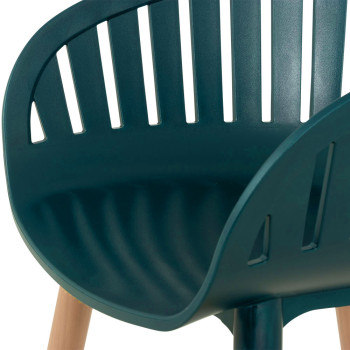 Nassau Outdoor Dining Chair, Dark Green