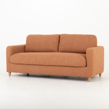 Bella 3 Seater Storage Sofa, Rust