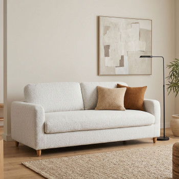 Bella 3 Seater Storage Sofa, Light Grey