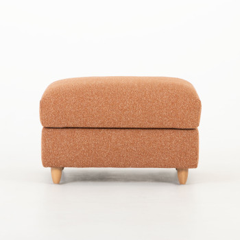 Bella Storage Ottoman, Rust