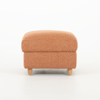 Bella Storage Ottoman, Rust
