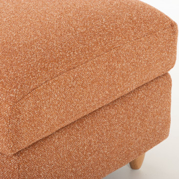 Bella Storage Ottoman, Rust