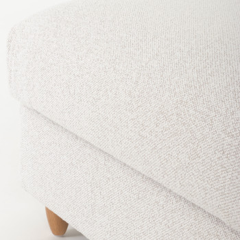 Bella Storage Ottoman, Light Grey