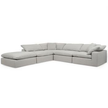 Malone Modular Ottoman, Duck Egg