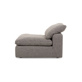 Malone Modular 1.5 Seater Armless Sofa, Charcoal