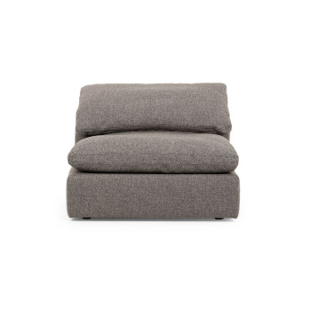 Malone Modular 1.5 Seater Armless Sofa, Charcoal