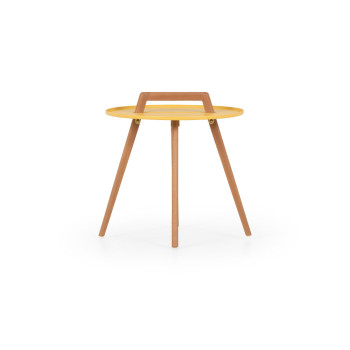 Nassau Outdoor Round Side Table - W50, Yellow