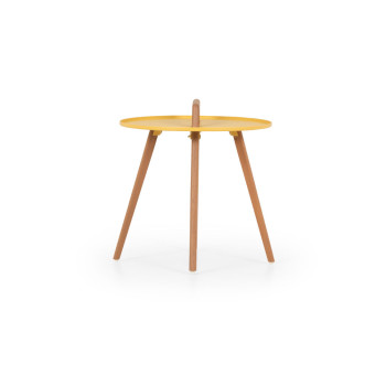 Nassau Outdoor Round Side Table - W50, Yellow