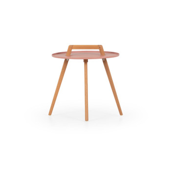 Nassau Outdoor Round Side Table - W50, Pink