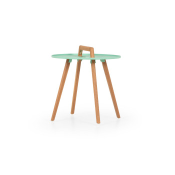 Nassau Outdoor Round Side Table - W50, Mint Green