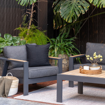 Palau Outdoor One Seater, Gunmetal