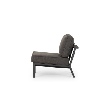 Palau Outdoor Modular One Seater No Arm, Gunmetal
