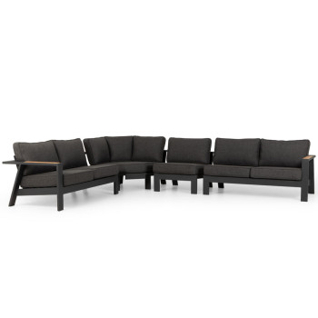 Palau Outdoor Modular One Seater No Arm, Gunmetal