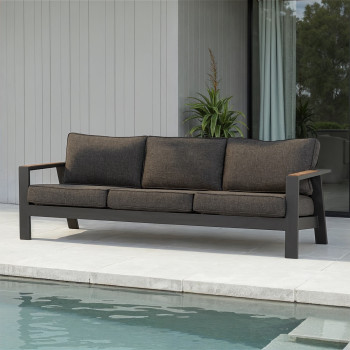 Palau Outdoor 3 Seater, Gunmetal