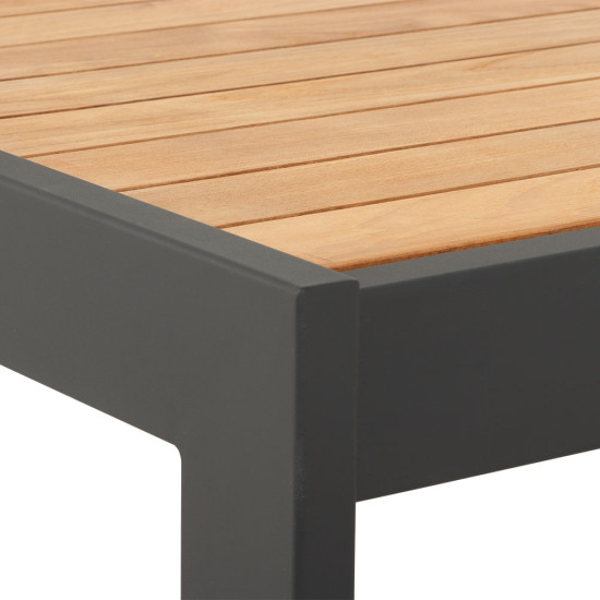 Palau Outdoor Square Coffee Table - W100, Gunmetal