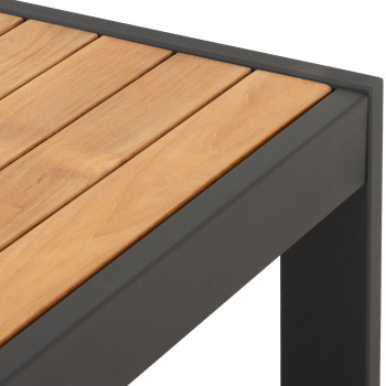 Palau Outdoor Square Coffee Table - W100, Gunmetal