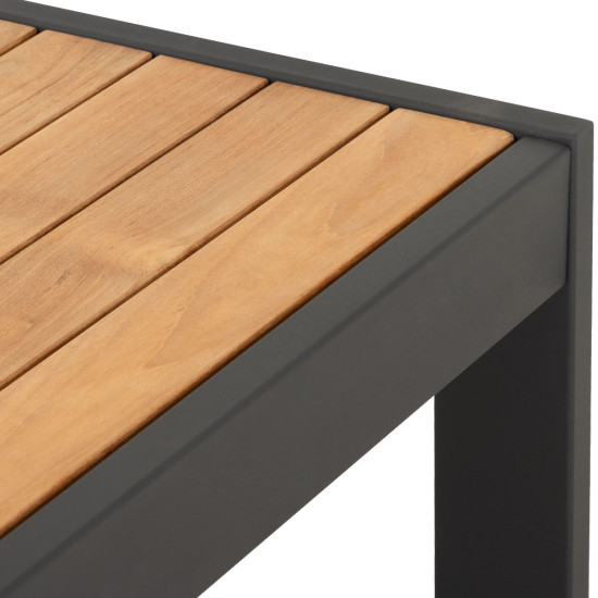 Palau Outdoor Square Coffee Table - W100, Gunmetal