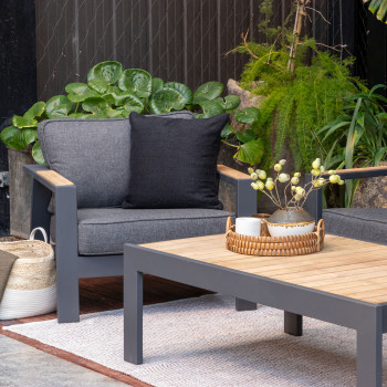 Palau Outdoor Coffee Table - W143, Gunmetal