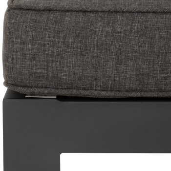 Palau Outdoor Ottoman, Gunmetal