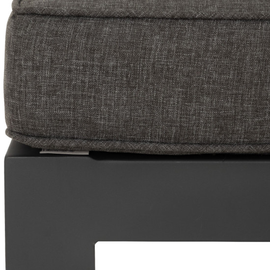 Palau Outdoor Ottoman, Gunmetal