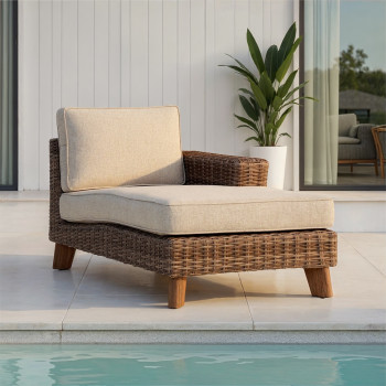 Bahamas Outdoor Chaise Left Arm