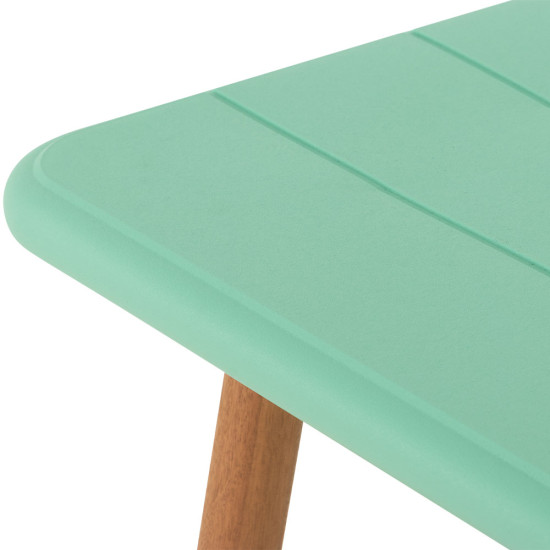 Nassau Outdoor Dining Table - W70, Mint Green