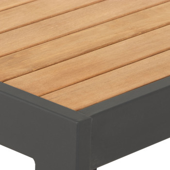 Palau Outdoor Square Coffee Table - W63, Gunmetal