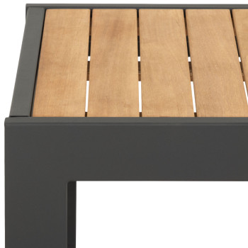Palau Outdoor Square Coffee Table - W63, Gunmetal