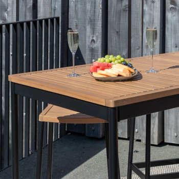 Cayman Outdoor Bar Table - W150, Black