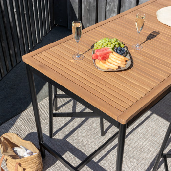 Cayman Outdoor Bar Table - W150, Black