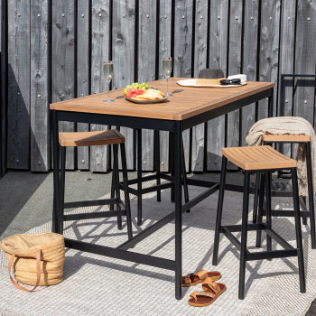 Cayman Outdoor Bar Table - W150, Black
