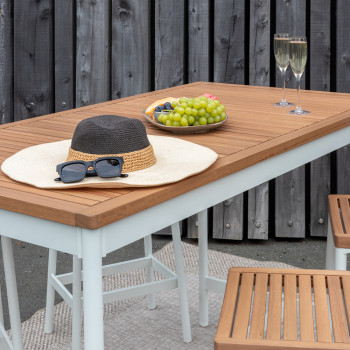 Cayman Outdoor Bar Table - W150, White