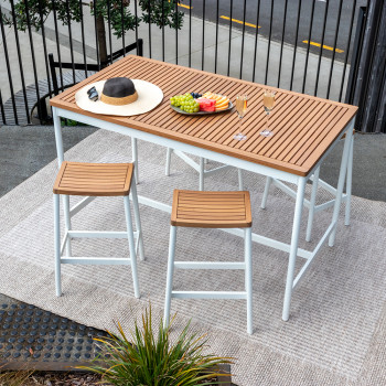 Cayman Outdoor Bar Table - W150, White