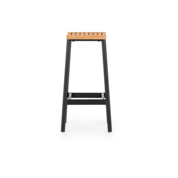 Cayman Outdoor Barstool, Black