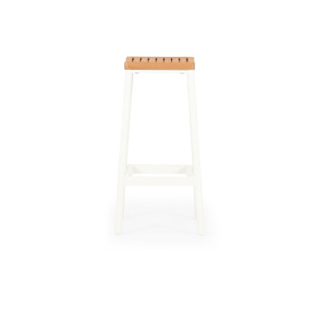 Cayman Outdoor Barstool, White