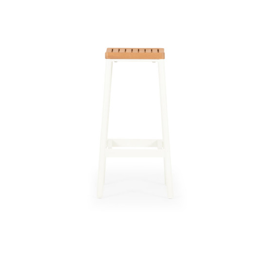 Cayman Outdoor Barstool, White