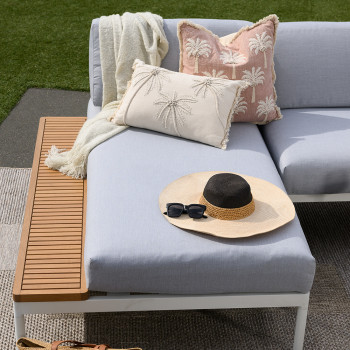 Cayman Outdoor Sunlounger, White