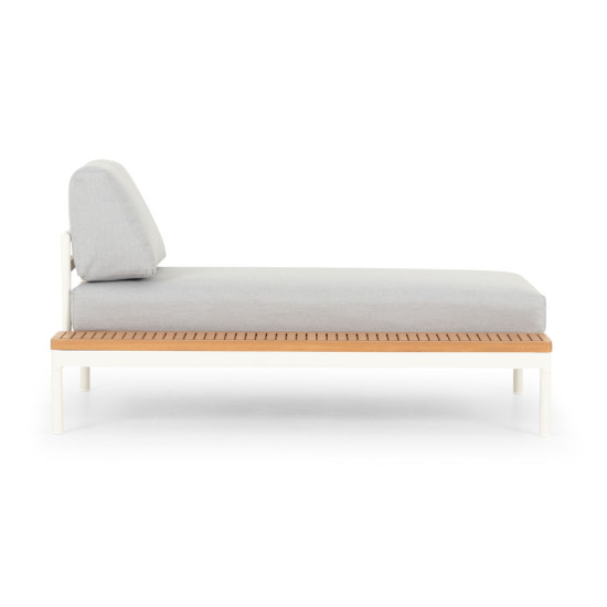 Cayman Outdoor Sunlounger, White
