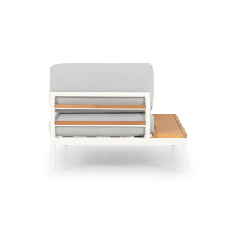 Cayman Outdoor Sunlounger, White