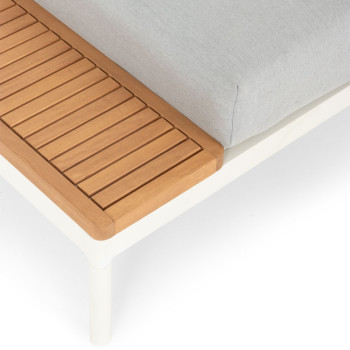 Cayman Outdoor Sunlounger, White