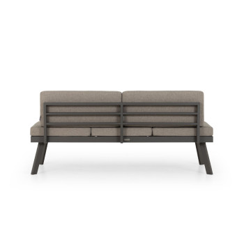 Opal Outdoor 2 Seater Sun Lounger, Gunmetal