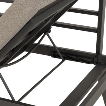 Opal Outdoor 2 Seater Sun Lounger, Gunmetal