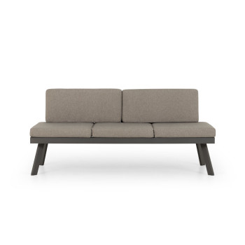 Opal Outdoor 2 Seater Sun Lounger, Gunmetal